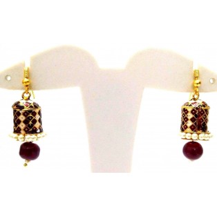 Meenakari Minakari Enamel Jhumka Jhumki Handmade Earring Jewelry Chandelier A122
